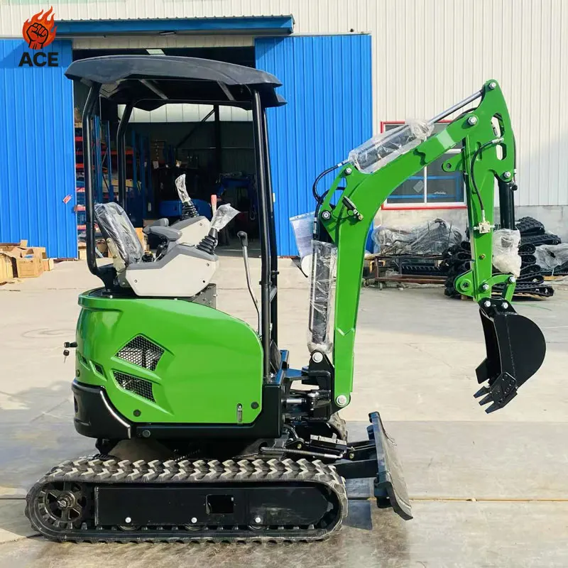 Micro escavatore idraulico Euro5 Epa 1,8 tonnellate Mini escavatore cingolato con motore Kubota personalizzato Mini escavatore da 2 tonnellate 1 tonnellata