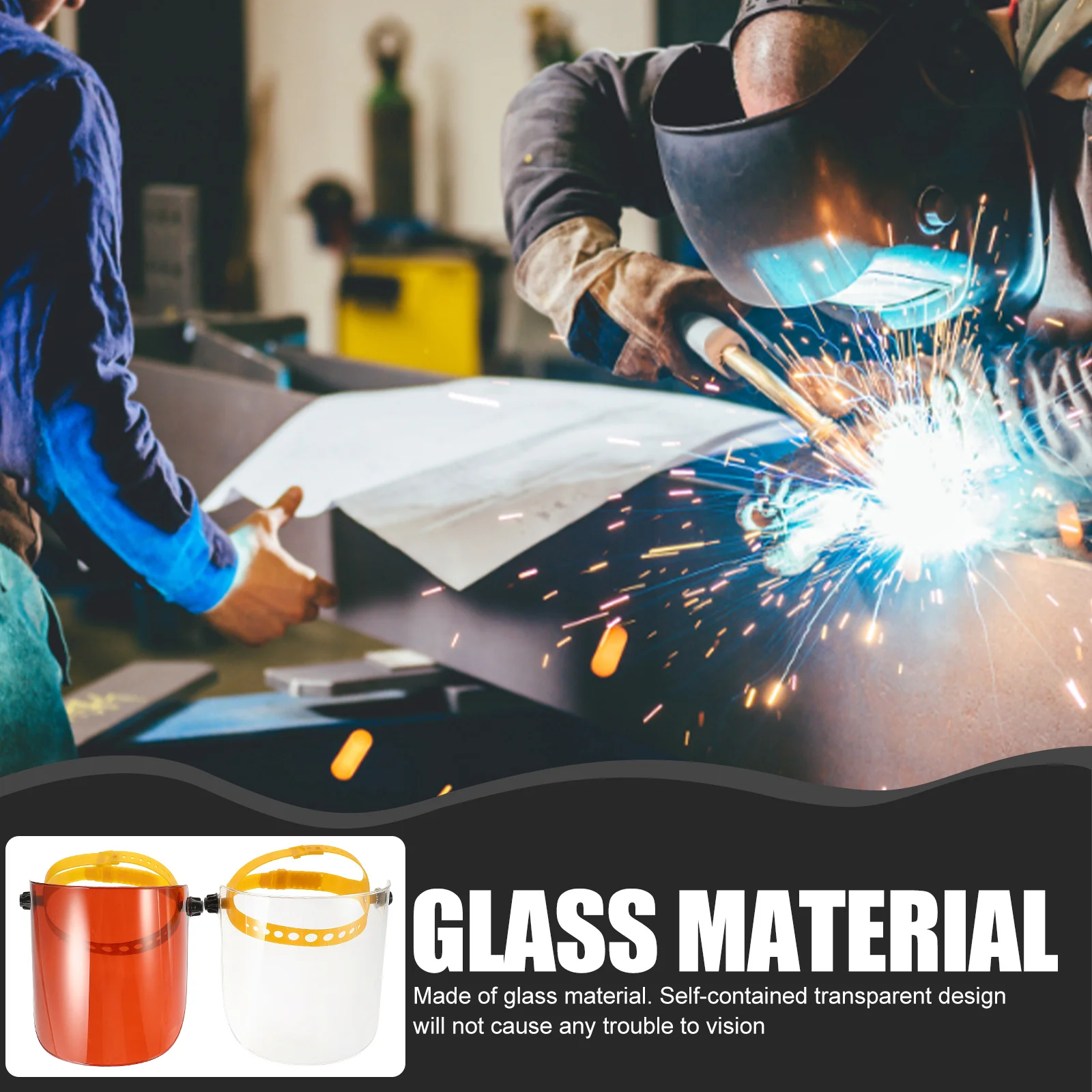 قطعتان من غطاء الوجه الشفاف، حاجز متين للبصق للاستخدام في الهواء الطلق، خفيف الوزن، حماية محمولة، تصميم بسيط #2