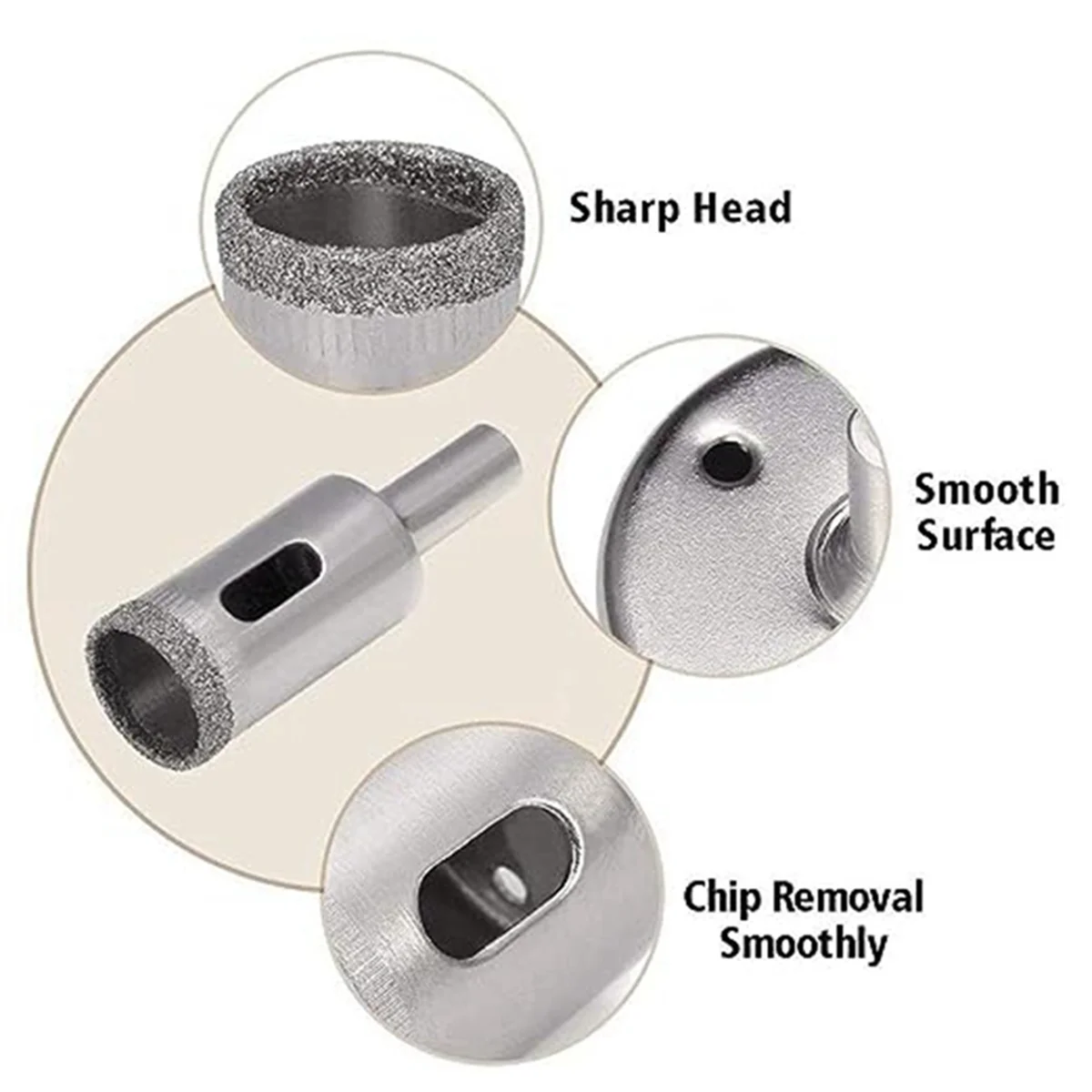 เครื่องเจาะรูหินอ่อนเพชร set Mata Bor แก้วเพชรเครื่องเจาะรูสว่านเจาะรู