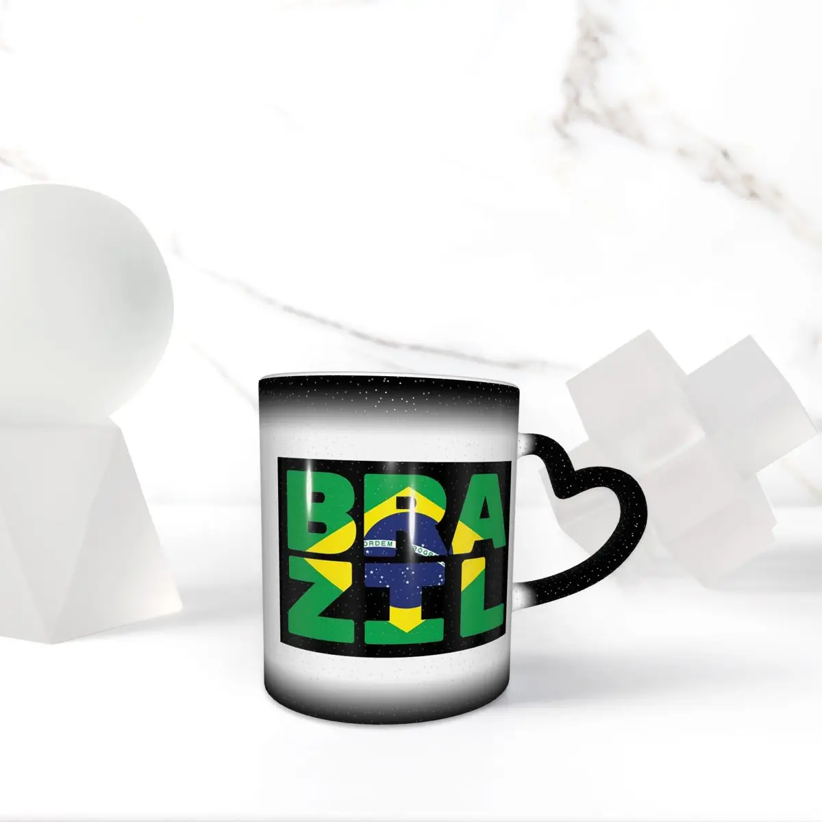 

Brazil Flag Text Mug Funny Ceramic Coffee Cups Tea Mugs Milk Cup Drinkware Gifts for Woman Man
