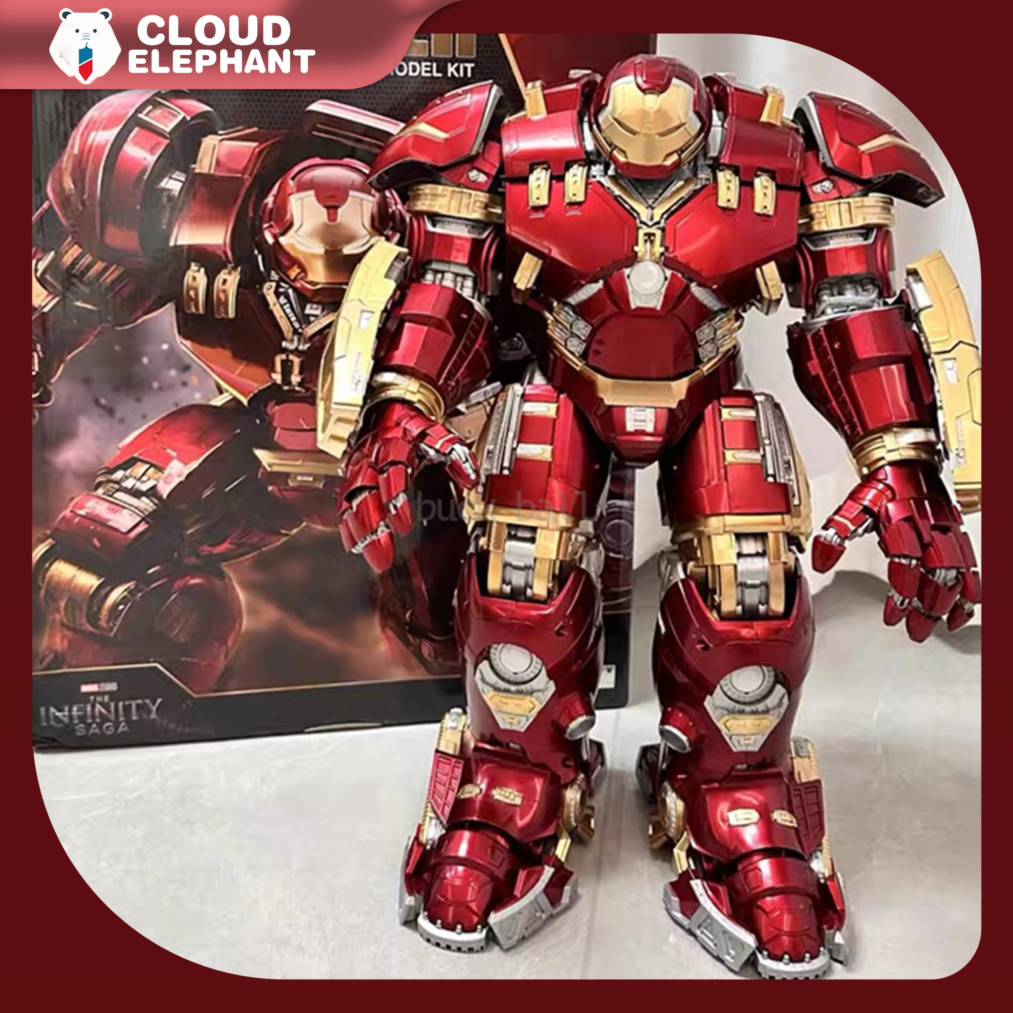 Fondjoy Toy Iron Man Figure Mark Hulkooster Hulkbuster Armor 1/7 Assembly action figures Doll Toy For Children Christmas Gifts