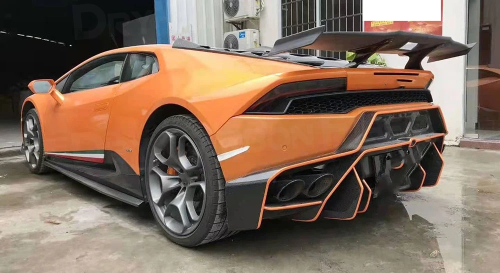 

Dry Carbon Fiber Rear Spoiler Fit for Lamborghini Huracan LP580 LP610 2014-2018 Boot Racing GT Wings Rear Trunk Wing