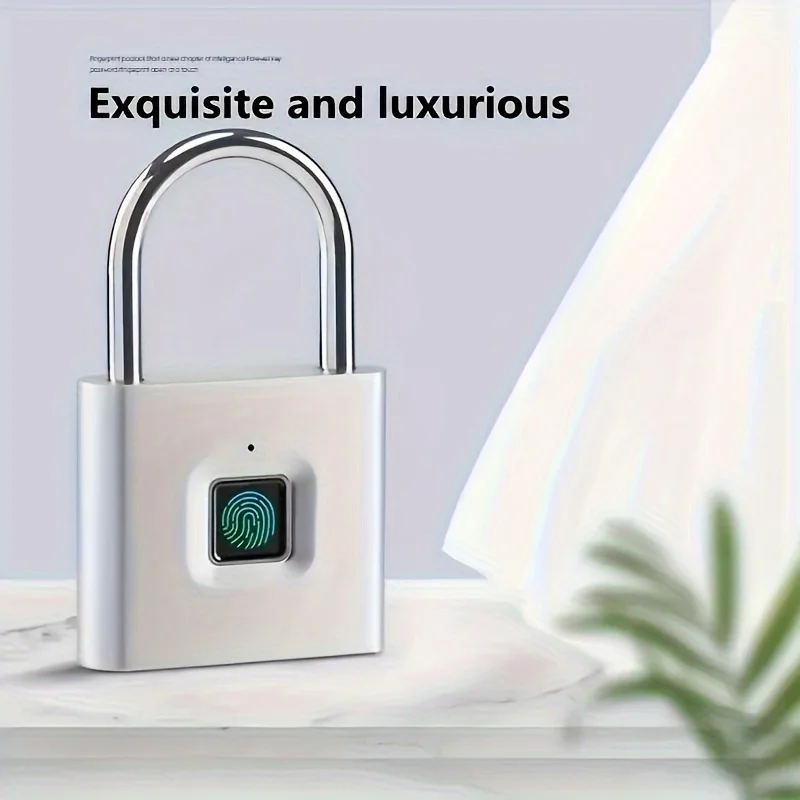 

New USB rechargeable portable intelligent fingerprint lock anti-rust anti-theft lock suitcase keyless anti-theft suitcase