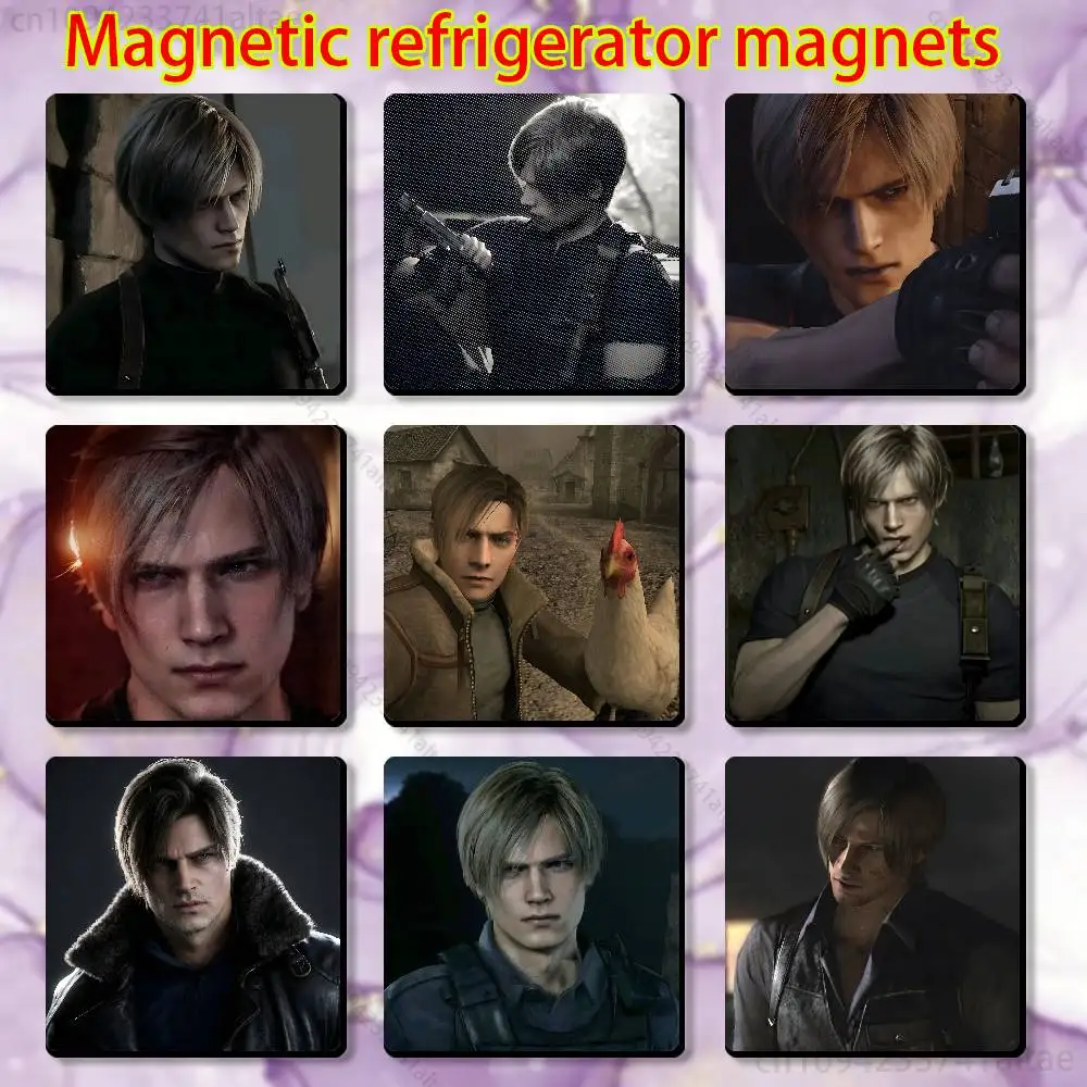 

L-Leon Scott Kennedy Sign Fridge Magnets - Creative Miniature DIY Magnetic Decorations for Home Accessories
