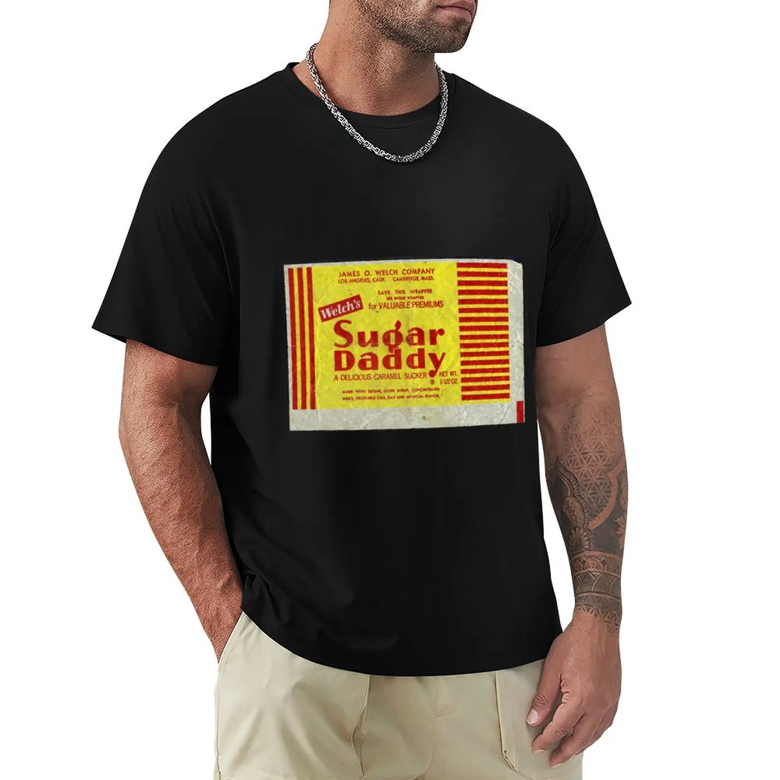 Sugar Daddy Wrapper T-Shirt t shirts for man graphic vintage T-Shirt
