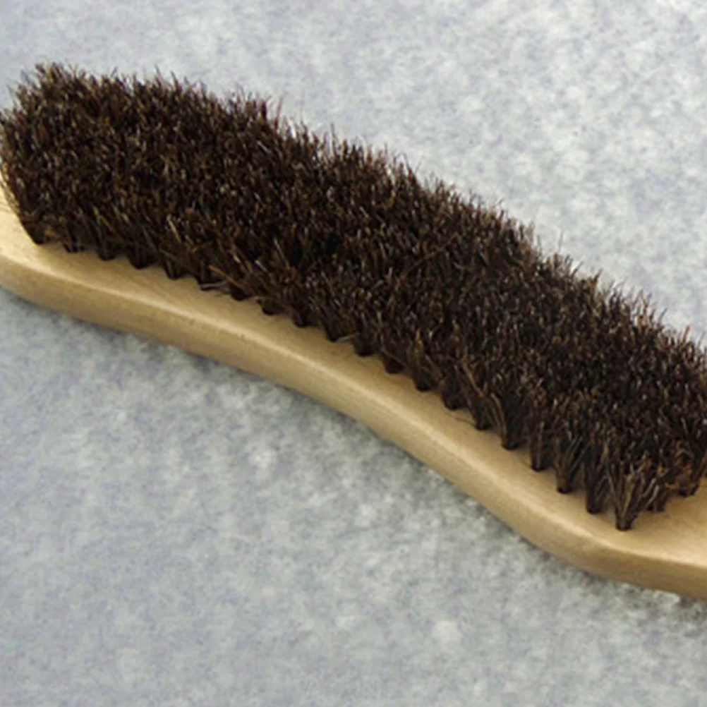 1 Pc Horsehair Brush Wooden Handle Brush for Clothes Suit Coat Lint Furniture