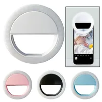 Portable LED Self Timer Ring Light for Mobile Phones Brightness Adjustment Three dimensional Shadows Photography Tool