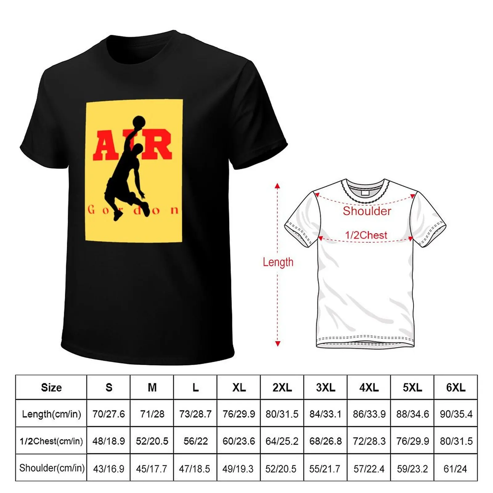 Cool Item - Air Gordon Merchandise- yellow T-Shirt Work Casual Loose Fit T-Shirt