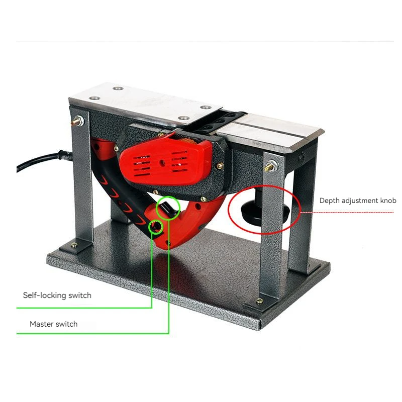 Multi-function Electric Planer Carpentry Tools Flip-mounted Planer Woodworking Hand Planing Machine Household Desktop Tools