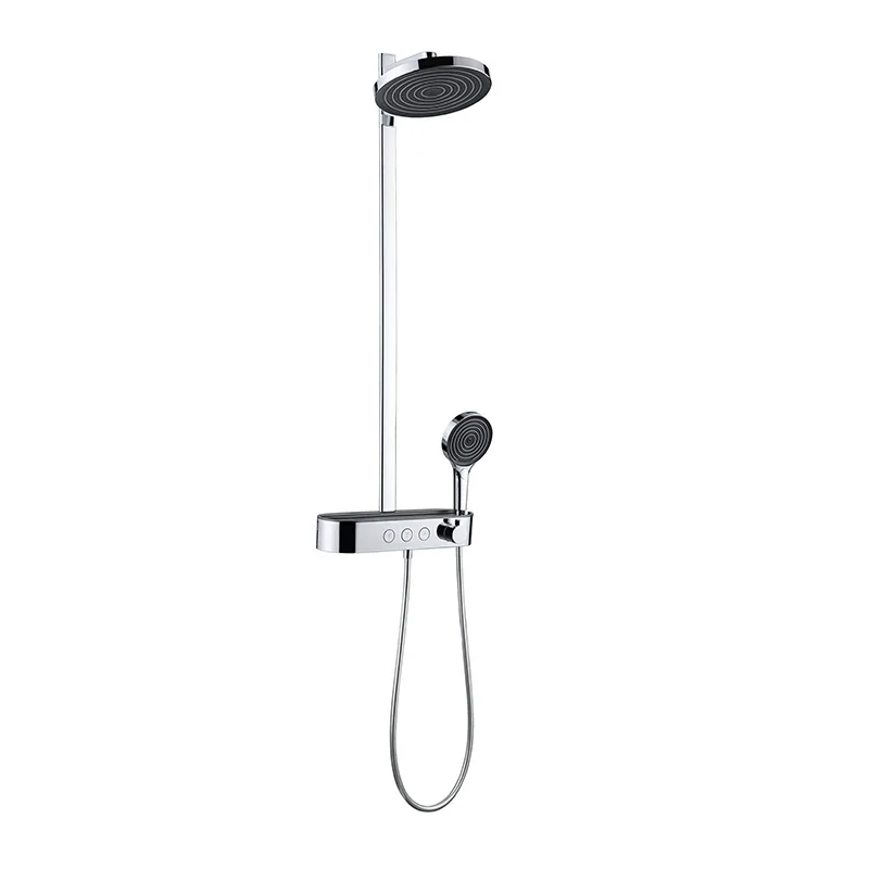 

Shower, set, wall attached, supercharged, handheld, hotel, simple, household, all copper, constant temperature