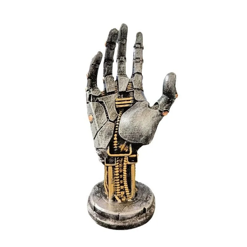 Punk Mechanical Hand Figurine, Ashura Game Controller Stand, Ring Bracelet, Desktop Stand, Photo Background