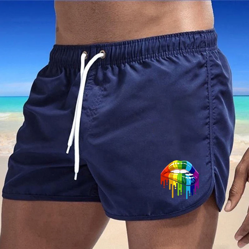 

Летние мужские плавки-шорты для пляжа, сексуальные плавки, модные быстросохнущие дышащие шорты для пляжа и серфинга
