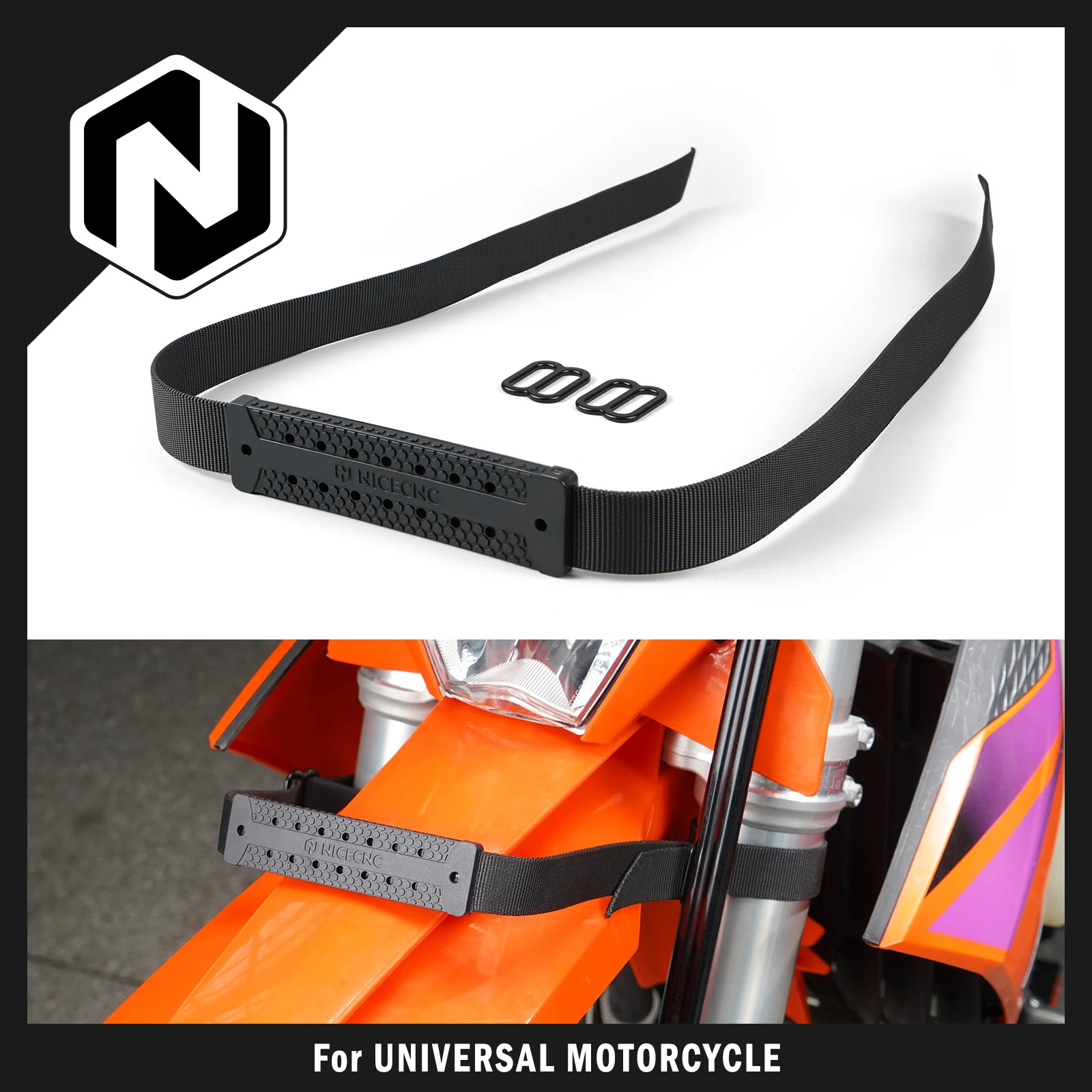 

NICECNC For KTM EXC 300 EXC250 EXCF 350 SXF 450 For Husqvarna TE 300 FE 350 For GasGas EC 300 100CM Front Rear Fender Lift Strap