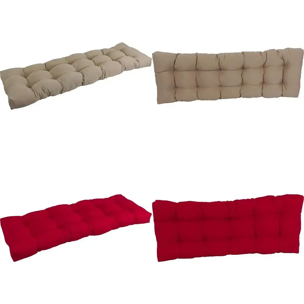 

Подушка для скамейки из саржи с тафтингом, 55x19 дюймов, цвет игрушки, долговечные удобные сиденья