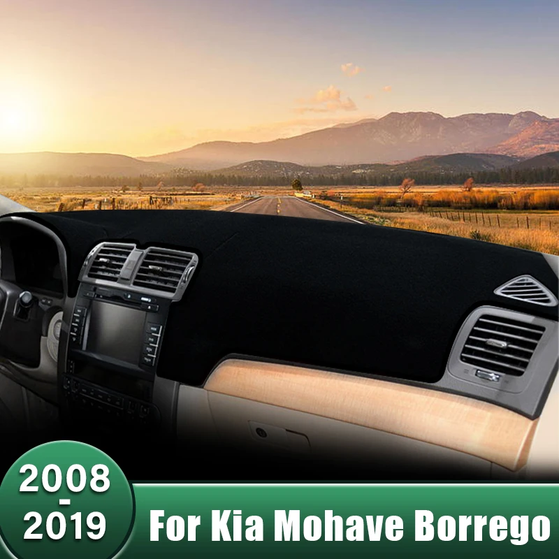 

Car Dashboard Cover Sunshade Anti-UV Carpets For Kia Mohave Borrego 2008 2009 2010 2011 2012 2013 2014 2015 2016 2017 2018 2019