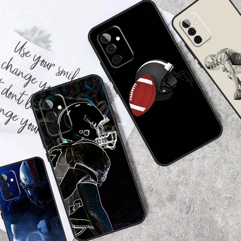 American Football Case For Samsung Galaxy A32 A52 A22 A12 A14 A24 A34 A54 A15 A25 A71 A51 A13 A33 A53 Cover