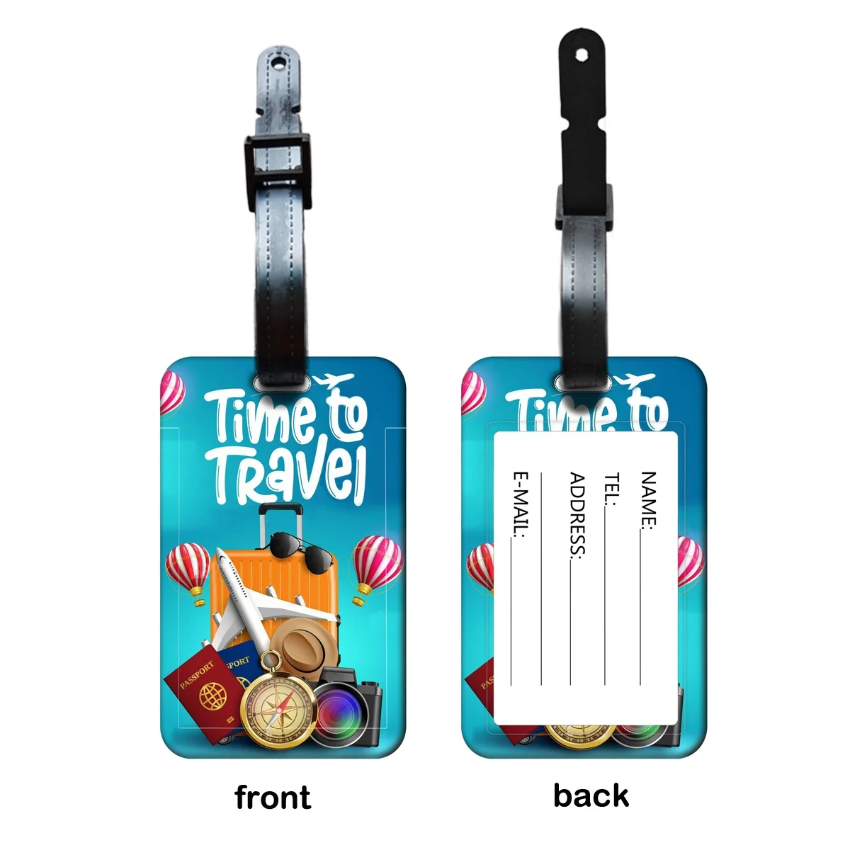 Travel Style Luggage Tag Men Women Travel Luggage Label Classic Suitcase ID Address Holder Portable Baggage Boarding Pass Gift