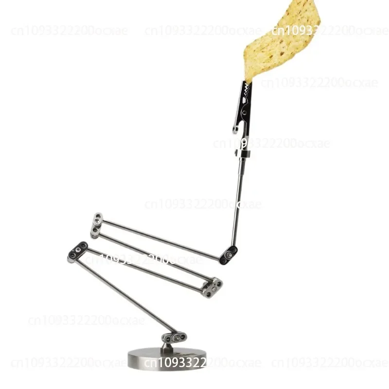A Flexible Stainless Steel Universal Bracket for Static Animation, Weighing Approximately 50 Grams. It Is Extremely Small