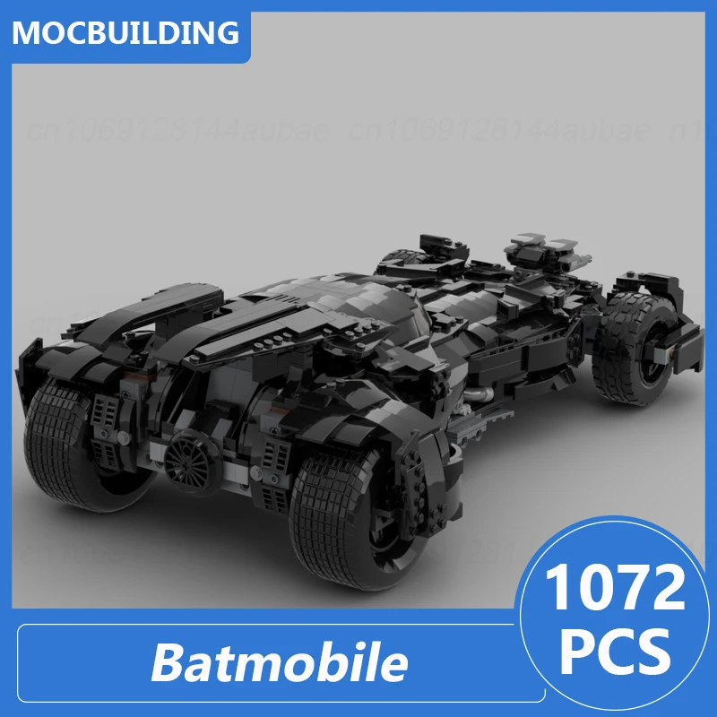 Batmobile Car Model Moc Building Blocks Black Diy Assemble Bricks Creative Educational Collect Display Xmas Toys Gifts 1072PCS