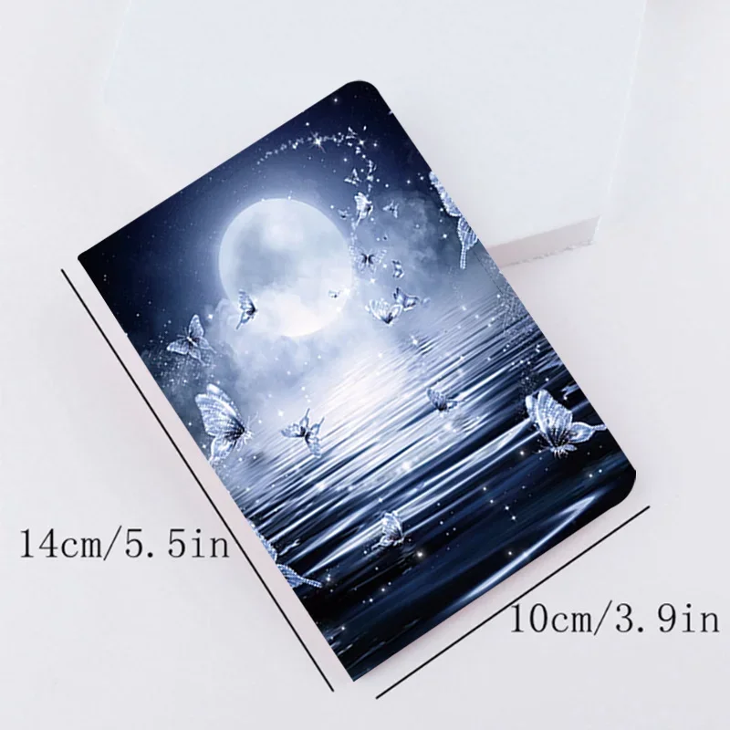 Passport Case Women Passport Cover Pu Leather Covers for Passports Travel Document Wallet Butterfly Print Id Card Passport Cover