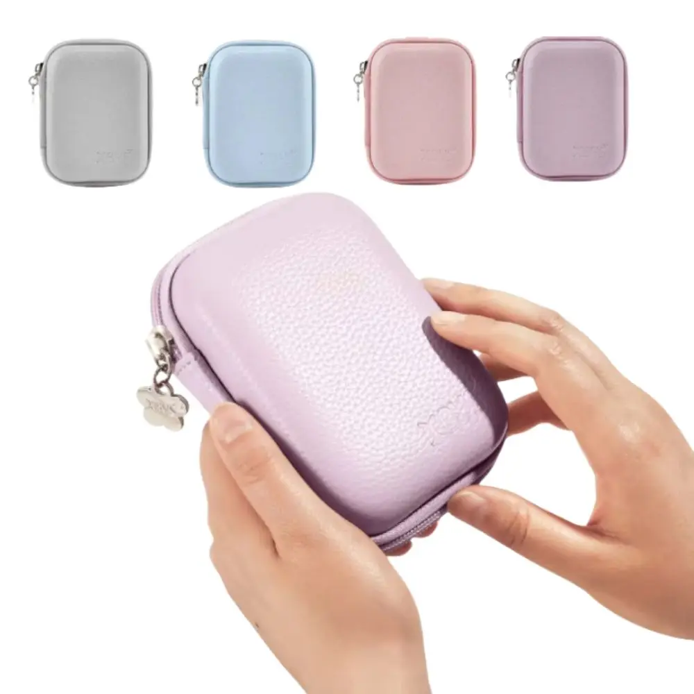 

PU Leather Digital Camera Case Hard Shell Zipper Pouch Cameras Storage Holder Shockproof Earphone Data Camera Carrying Bag