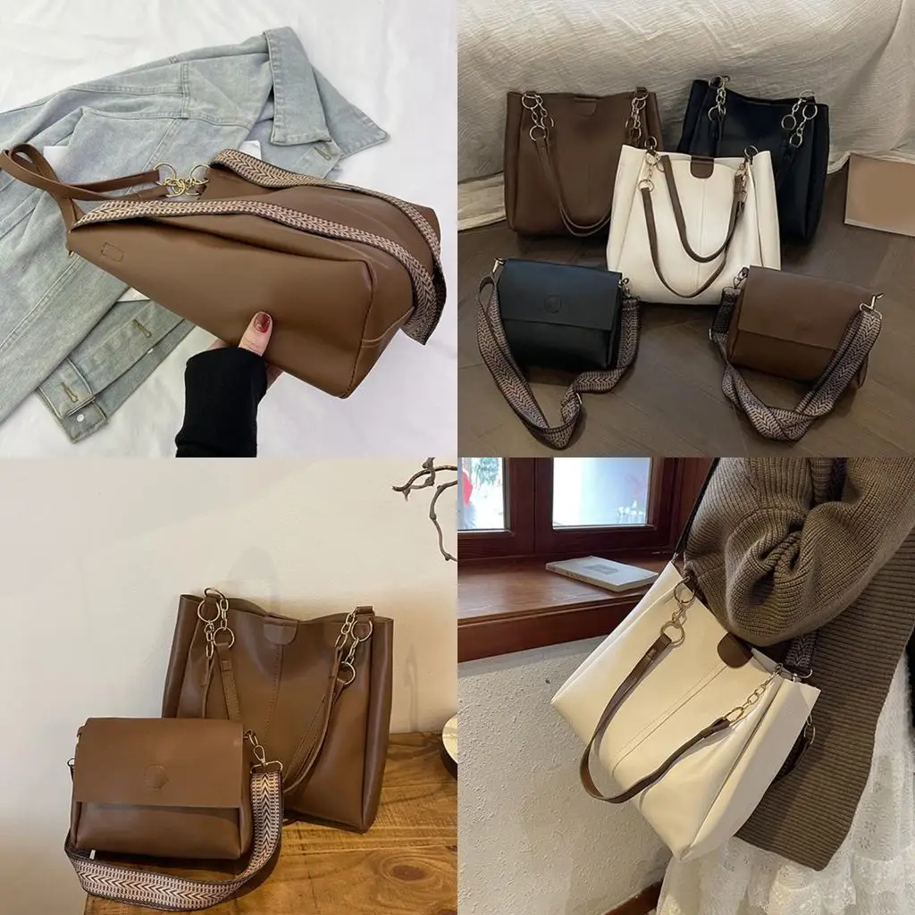 

2шт удобная сумка вместительная незаменимая практичная сумка для подмышек из полиуретана для женщин