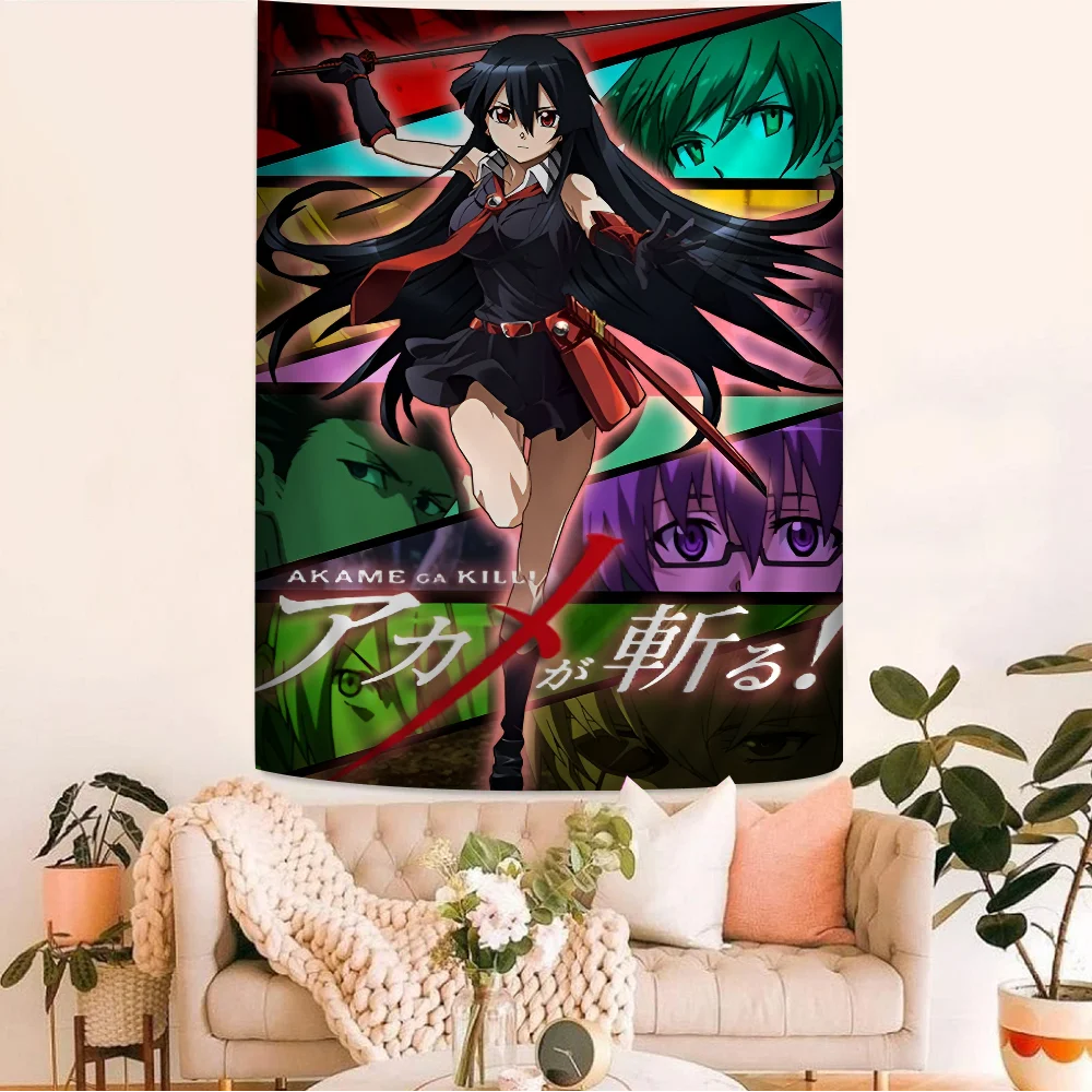 

Akame Ga Kill Cartoon Tapestry Bohemian Wall Tapestries Mandala Wall Hanging Sheets