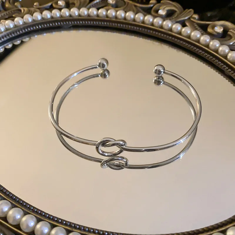 Edelstahl-Armbänder, Vintage-Stil, Herrenmode, gewebte Twist-Textur, Armreifen für Damen, Schmuck, Statement, Streetwear, Goth-Geschenke