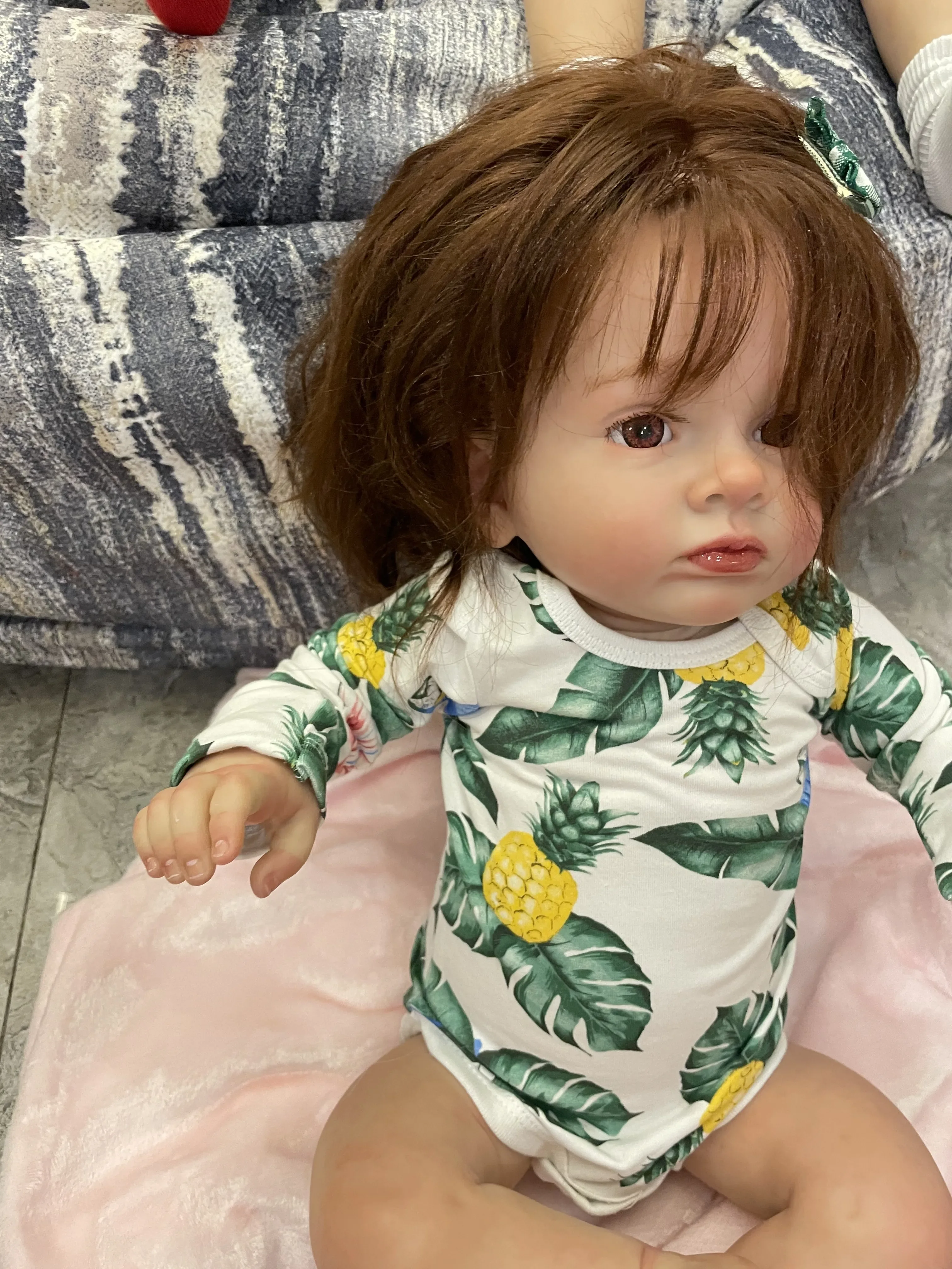 DLS 40 ซม.ตุ๊กตาเด็กทารก Reborn สําเร็จรูป Tutti 100% ทําด้วยมือโดยศิลปินมือ Rooted ผมเช่นวิดีโอ Art ตุ๊กตาของเล่นสําหรับเด็ก