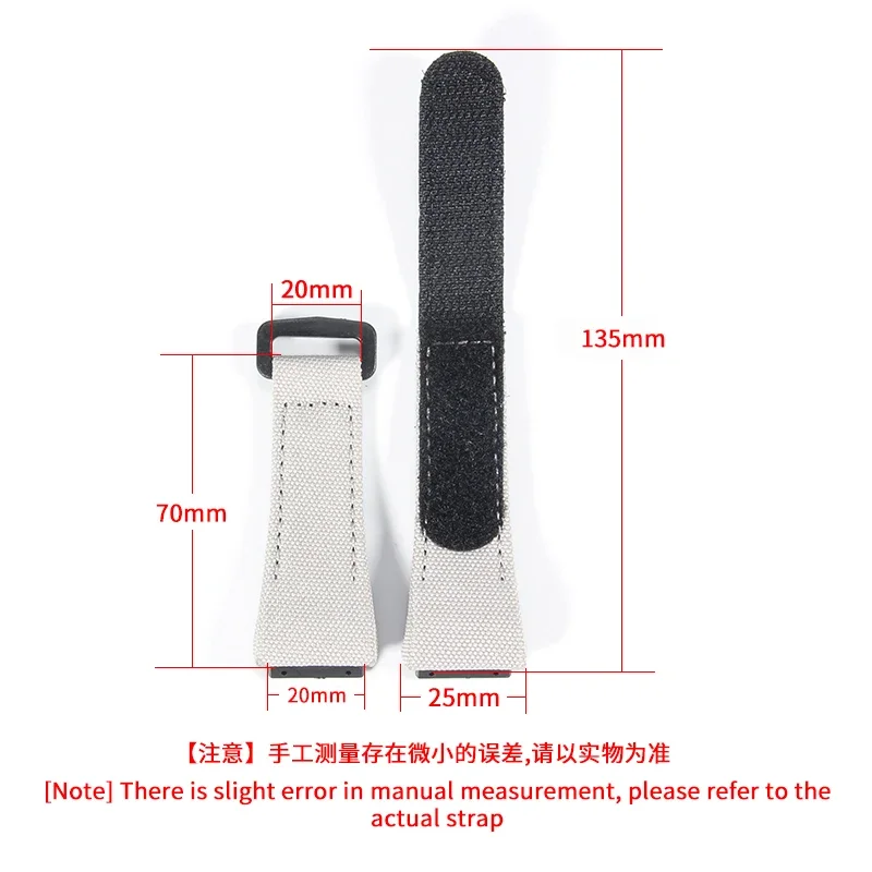 For Richard Mille Nylon Canvas Watchband 4 Stars Screwdriver Tool RM Men\'s Series Cowhide Underskin Strap Special Accessories