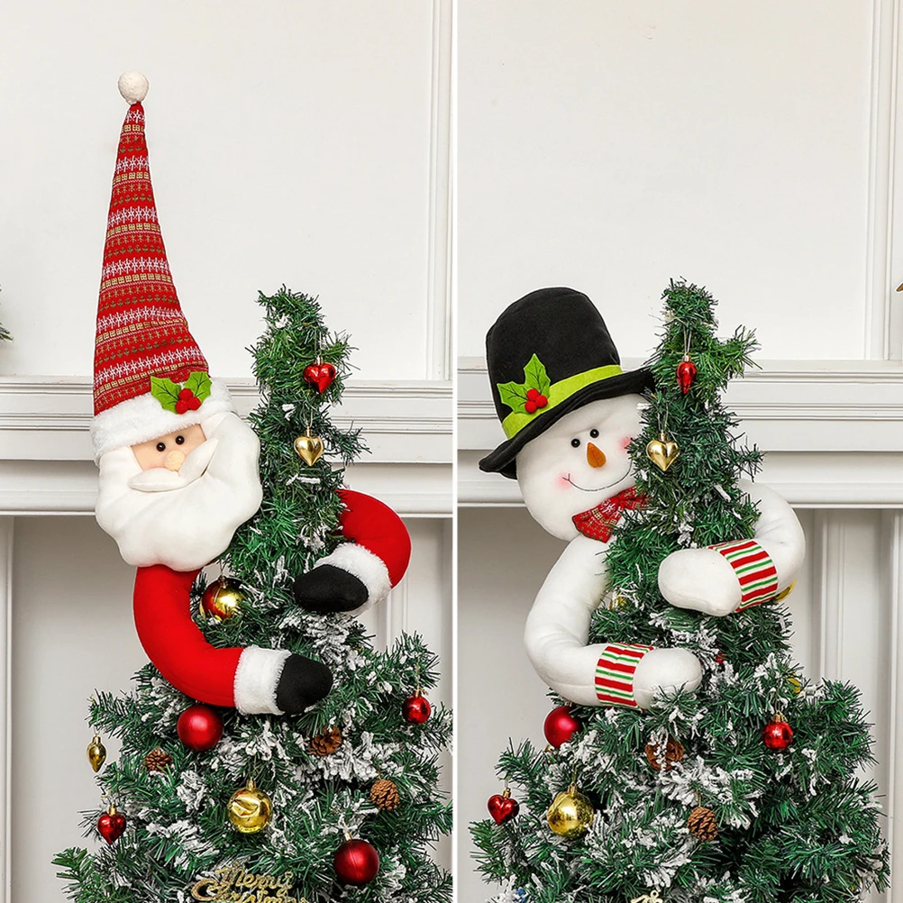 

Christmas Tree Topper Red White Green Gnome Bottle Covers Home Party Decorations Indoor naments Holiday Season
