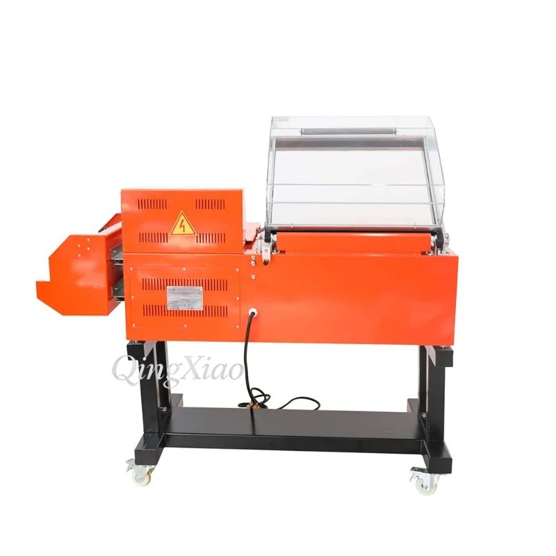2 In 1 Heat Sealing Cutting Machine Semi Automatic Shrink Wrapping Equipment For Shoe Box Tableware Film Packaging Processing