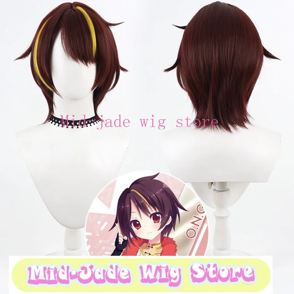 Bando Cosplay Wig Idol Project Character Hair Style Color Matching Costume Accessory Halloween party performance props