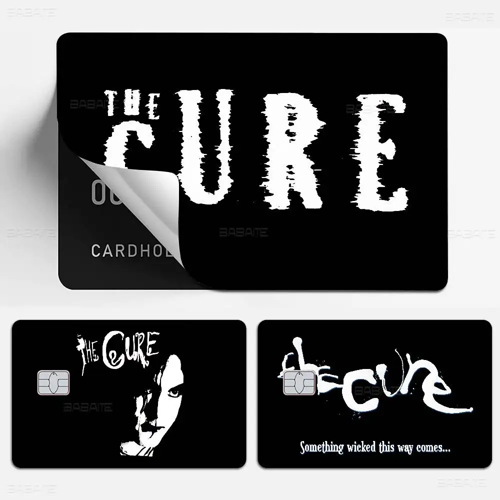 The Cure Logo Band Diy Credit Debit Card Sticker Party Sticker Decoration Waterproof Small Chip Card Skin Sticker