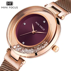 MINI FOCUS Women Watches Creative Dial Luxury Watch Woman Quartz Waterproof Women's Wristwatch Fashion Ladies Clock