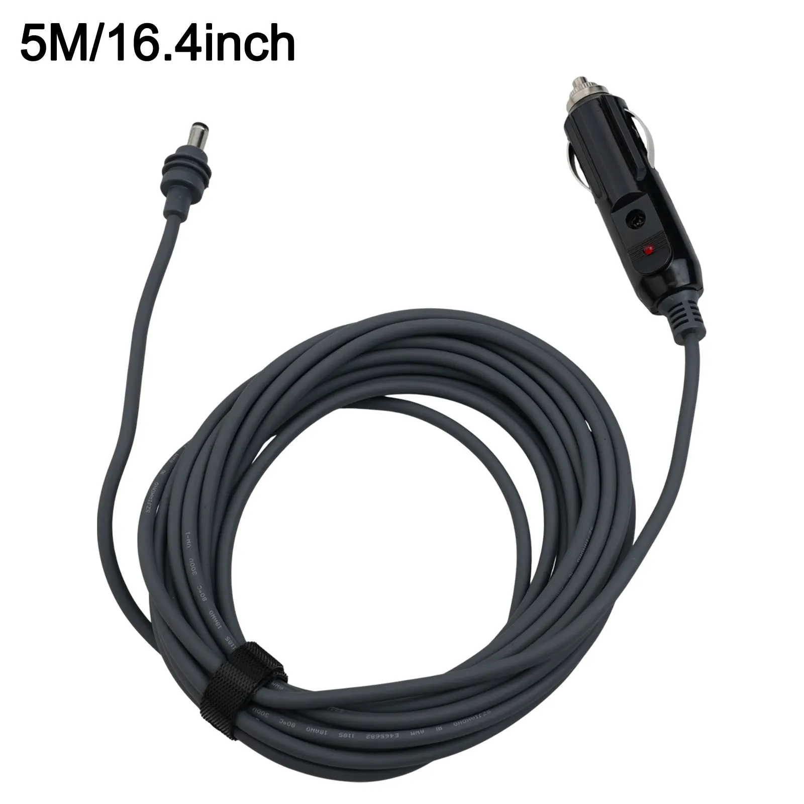 Use In Vehicles 5 Meters DC Car Charger Cord Outdoor Charger Cable Replaceable Fuse 10 Meters Length 18 AWG Material