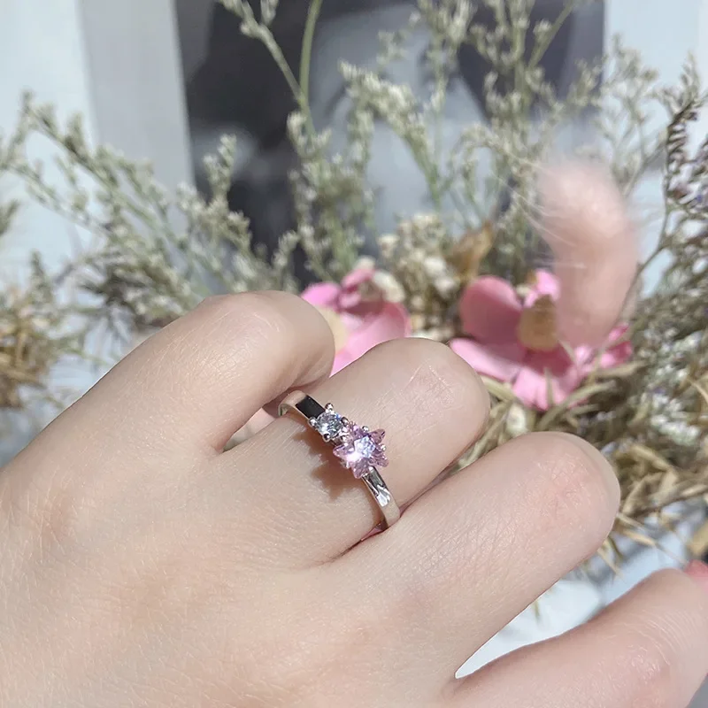 

MDL Moissanite StyleОригинальный комплект Кольцо со звездой вместе Женское вдохновение вместе на всю жизнь = любовь по всех аккаунтам, это настоящая.