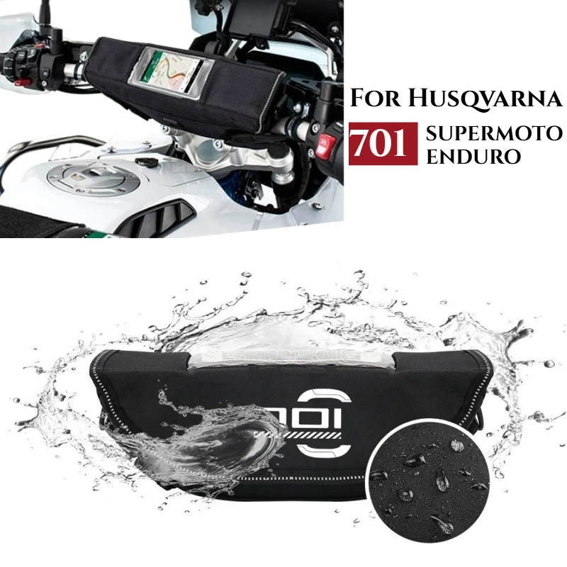 

For Husqvarna 701 SUPERMOTO ENDURO Motorcycle Waterproof and Dustproof Bag Storage Handlebar Bag Travel Tool Bag Accessories