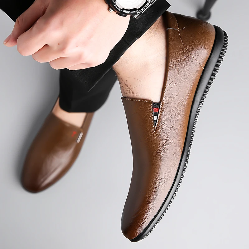 Business-Freizeitschuhe für Herren, bequeme Slip-On-Loafer, rutschfeste Fahrschuhe mit weicher Sohle, vielseitiges Schuhwerk für die tägliche Arbeit und O – Detail 10