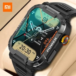 XIAOMI-reloj inteligente militar para hombre, pulsera resistente al agua con llamadas, Bluetooth y voz ia de 2024 pulgadas, compatible con Android e IOS, 1,85