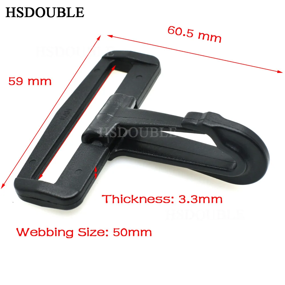 Plastic Snap Hooks Rocker Style For Backpack Strap Webbing 20mm 25mm 30mm 38mm 50mm