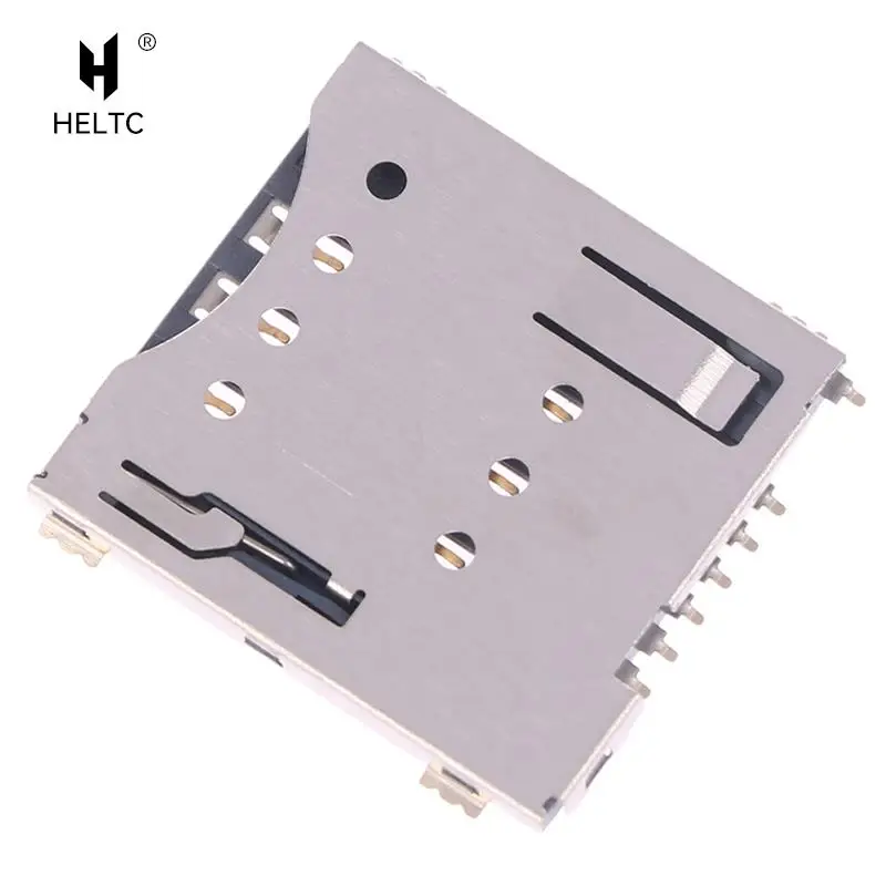 1pc MUP-C792 Micro SIM Card Connector Patch Self-piercing 6 +1 P SIM Card Slot Socket SIM Card Slot Connectors