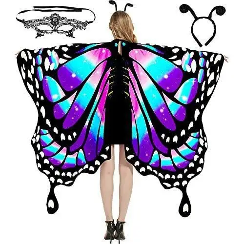 Halloween Cape Kostüm Adient Damen Faion Trendige Bühnenaufführung Traditionelle chinesische ethnische Kleidung