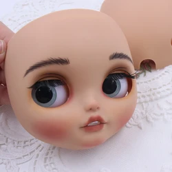 ICY DBS Blyth Doll Panel Tan Skin Matte Hand Painted Face Open Mouth Customized Doll DIY Toy