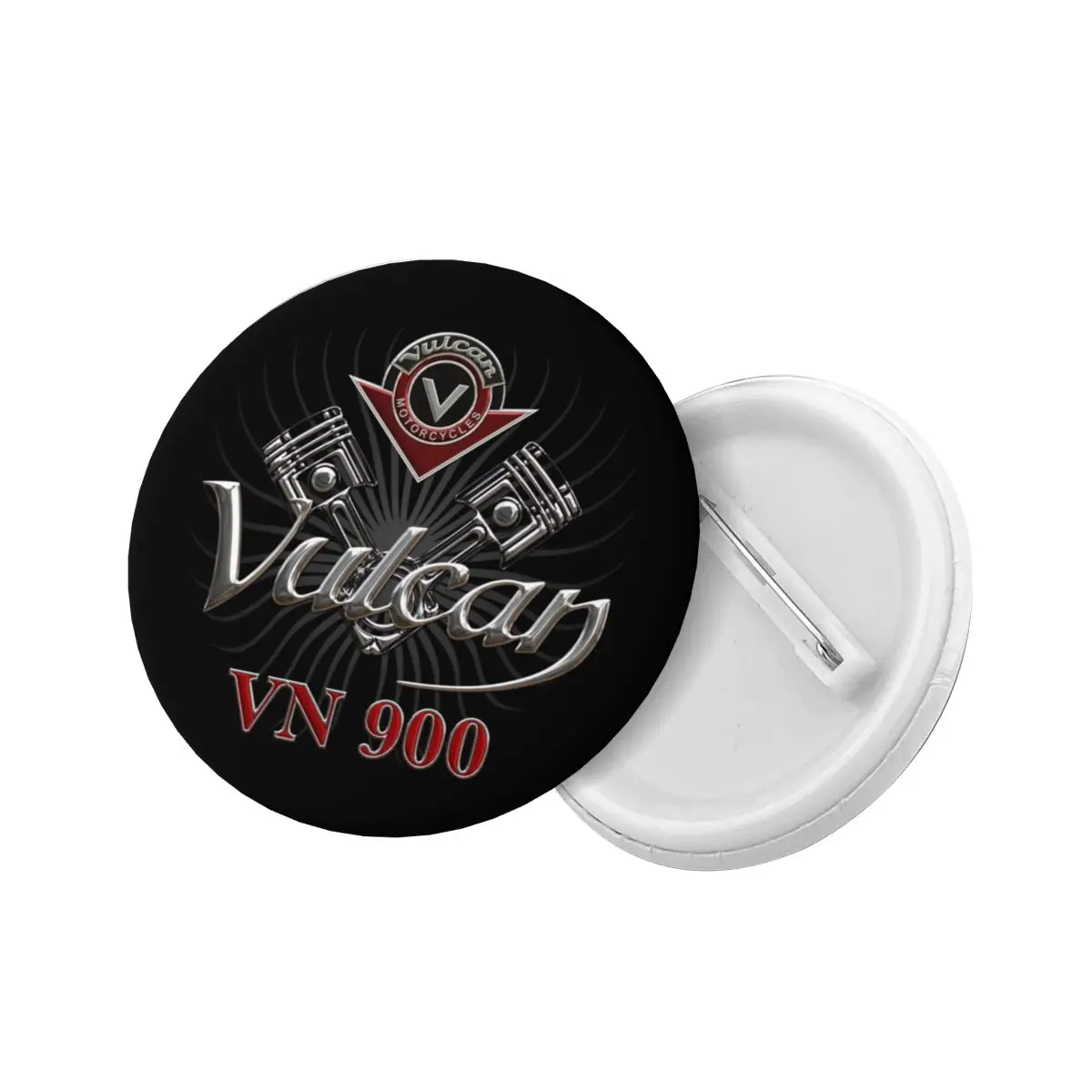 Vulcans Motorcyle VN 900 Pistons Pin Back Buttons Customize Brooch Badge for Hats Pinback Birthday Gift