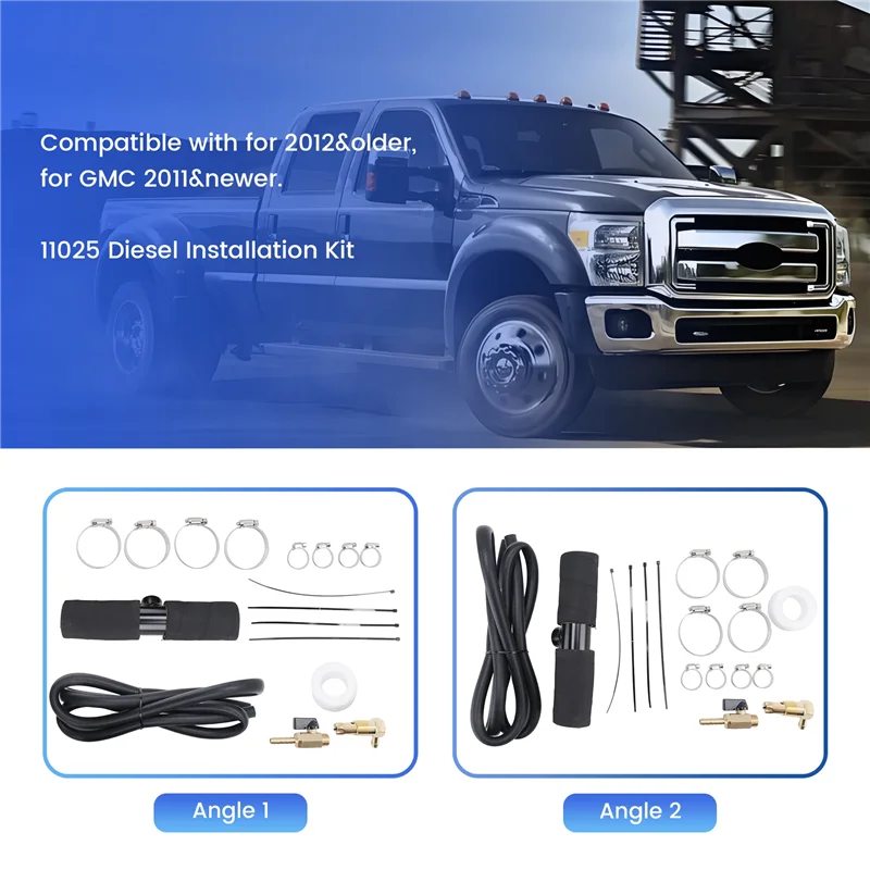 

A02Q-11025 Diesel Installation Kit,For Gravity Fueled Auxiliary Fuel Tank And Newer Models With 1½Inch Fill Line,For Diesel