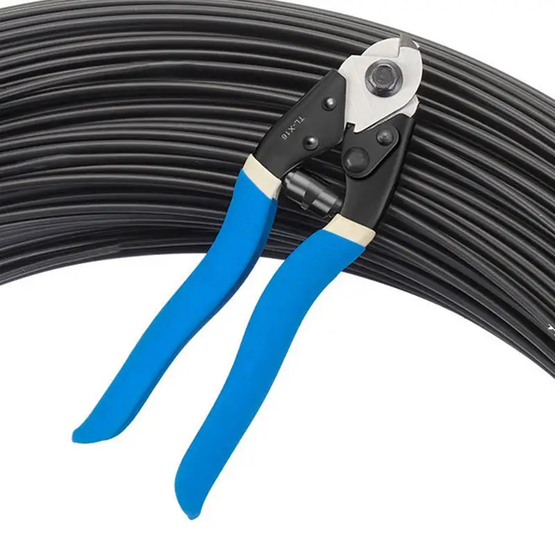 Cable Cutter For Bike Cable Non-Slip Metal Bicycle Cable Cutter Blue Cutter Tool For DIY Enthusiasts Ergonomic Cutter Tool For