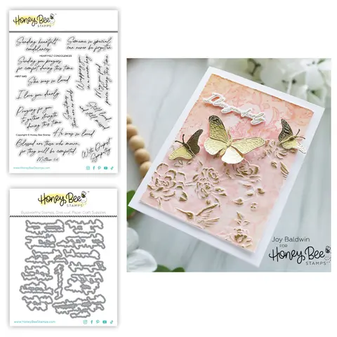 Heartfelt Condolences palabras sellos en inglés troqueles para álbum de recortes decoración de álbum de fotos troquel de corte en relieve tarjetas de papel DIY moldes de regalo