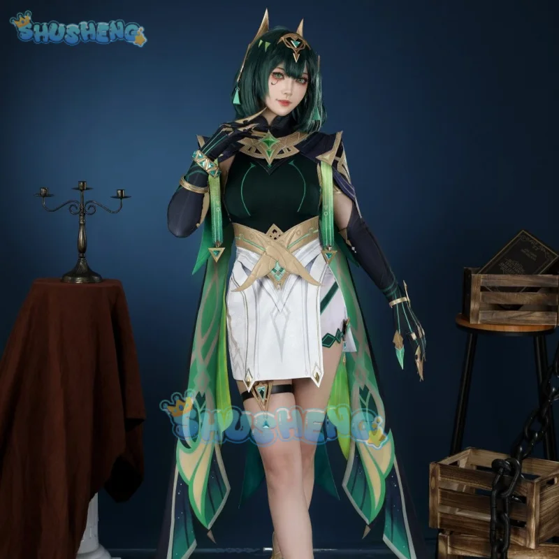 

Genshin Impact Nefer Косплей Костюм Униформа Хэллоуин Карнавал Вечеринка Рождественская одежда для ролевых игр Одежда для женщин