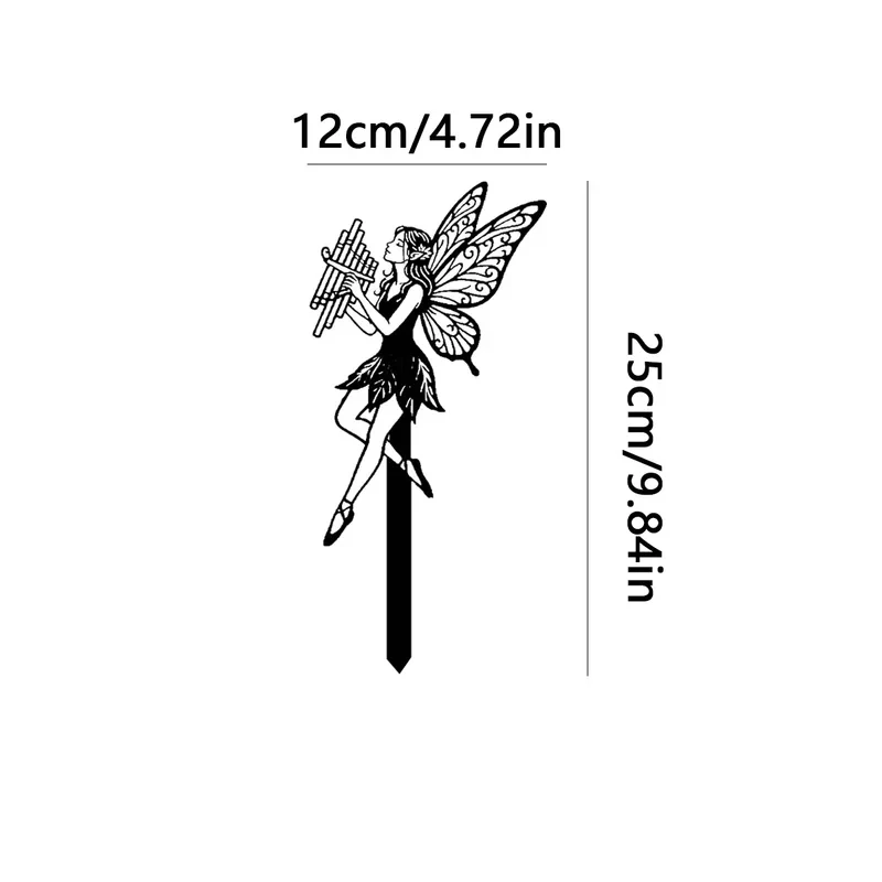 Iron Art Garden Decoration Stake, Quirky Garden Decor, Fairy Garden Sign, Metal Garden Decoration,1Pc